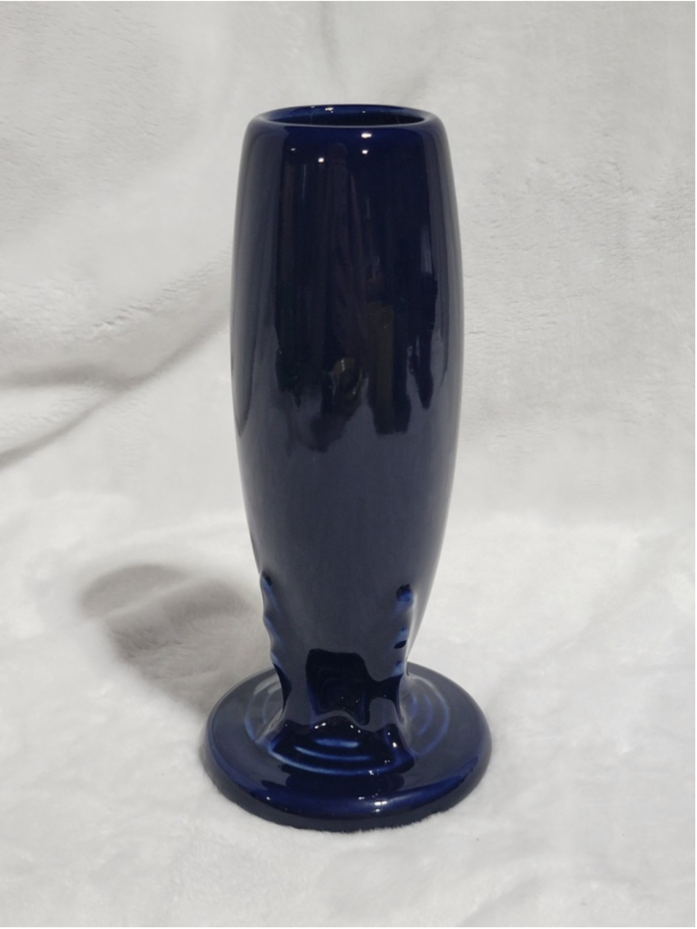 Fiesta Ware Cobalt Bud Vase 6" Retired Blue Fiestaware Homer Laughlin USA